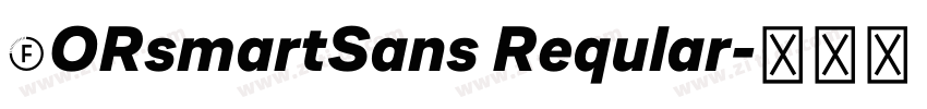 FORsmartSans Reqular字体转换
